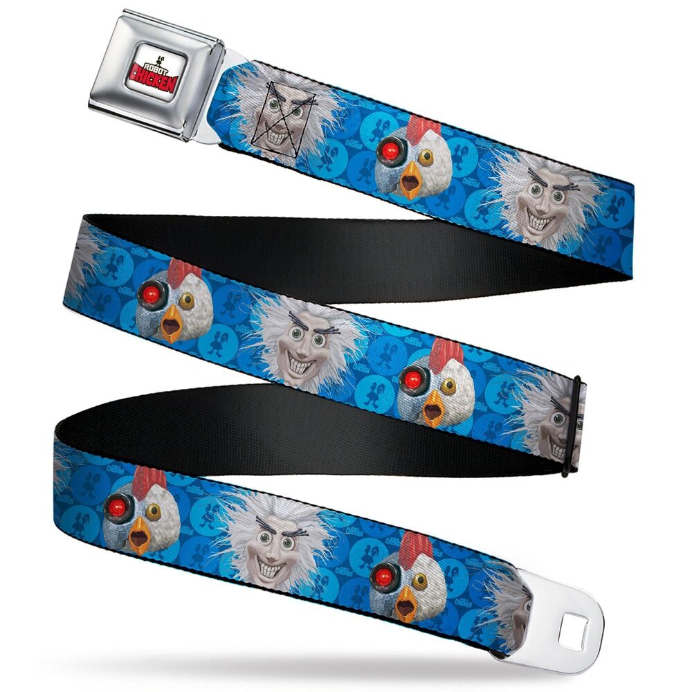 4601 Warner Bros. Animation Belt, Seatbelt Buckle Belt, Robot Chicken